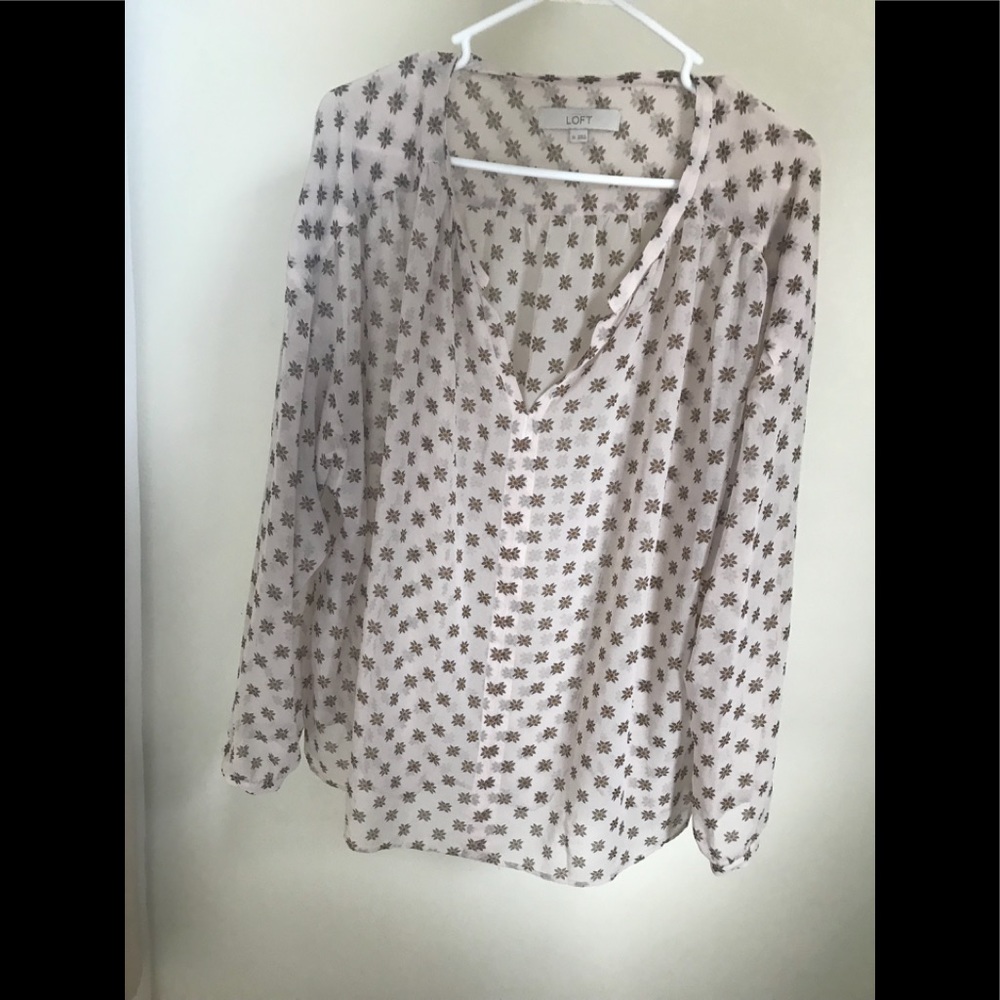 Ann Taylor Loft sheer blouse